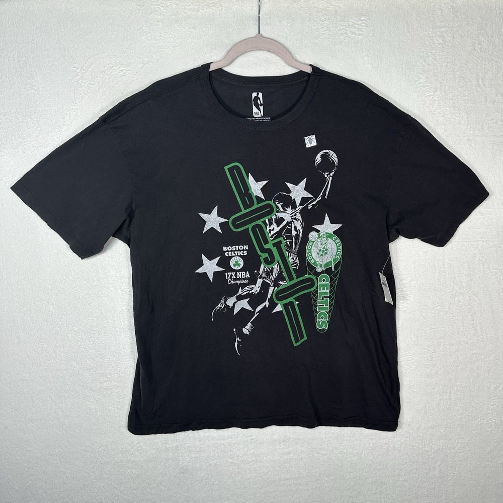 Boston Celtics 18X Champions T-Shirt L Kelly Green NBA Finals Sporty
